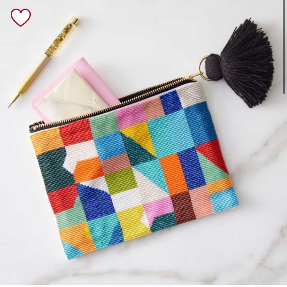 NWOT Beaded Clutch